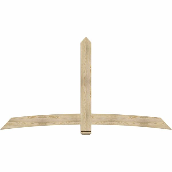 Ekena Millwork Bellingham Rough Sawn Timber Gable Bracket, Douglas Fir, 96"W x 52"H x 2"D x 6"F, 13/12 Pitch GBW096X52X0206BEL00RDF - main